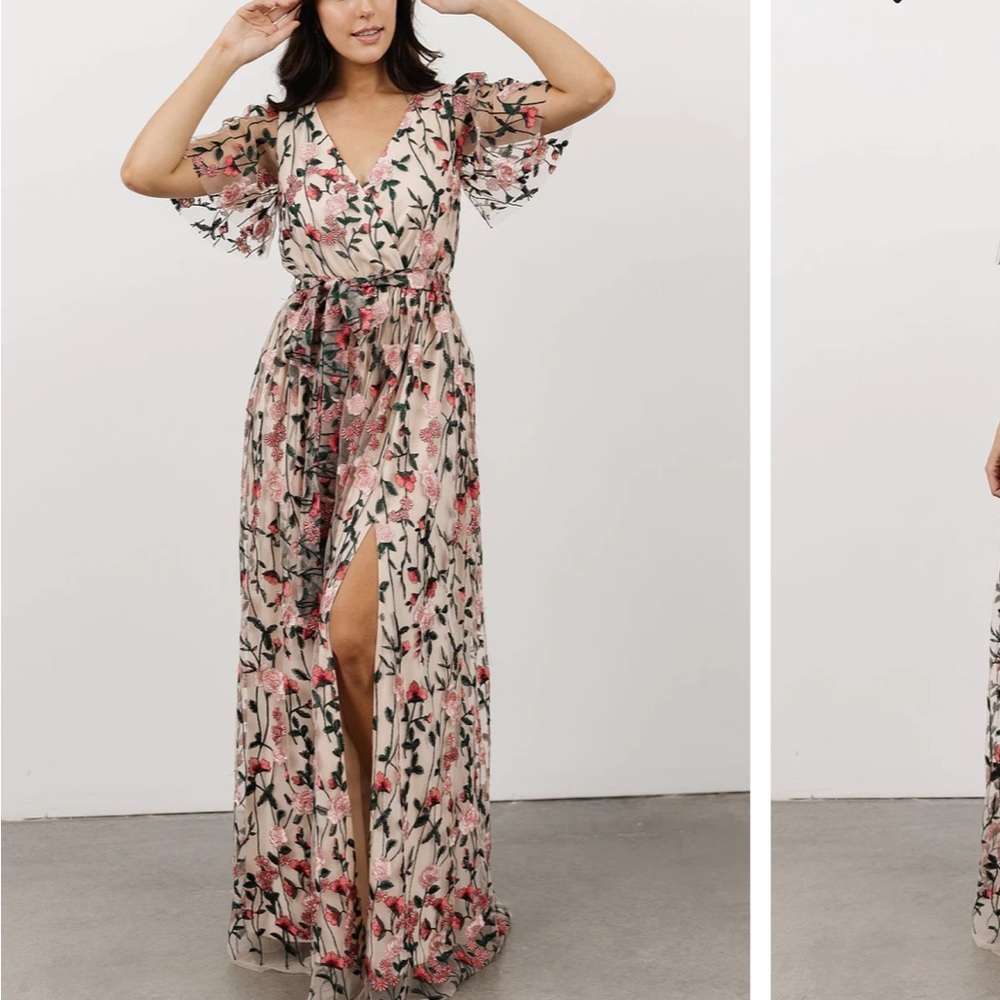 Baltic Born Embroidered Floral Dress - Size XS